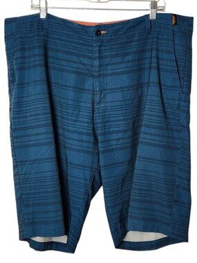 Fly Racing Hybrid Mens Blue Geometric Striped Board Shorts Size 40